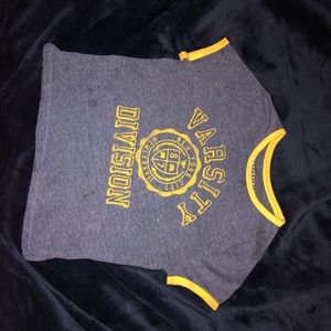'Varsity Division' Crop Top